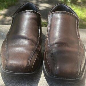 Mens Dockers Franchise Mahogany Slip-On Leather Shoes 8.5 M